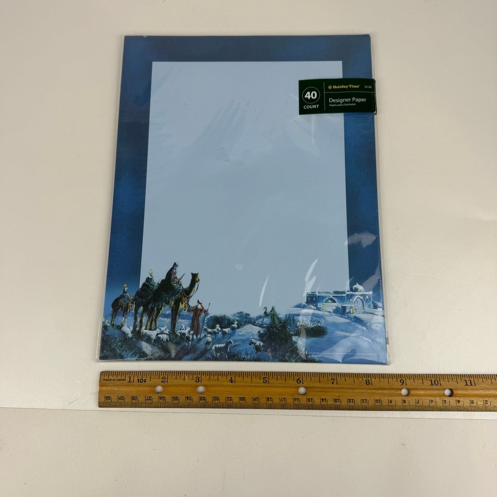 Sealed Holiday Time Christmas Three Wise Men Bethlehem Letterhead Printer Paper